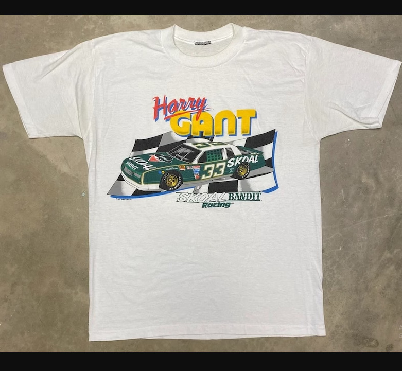 Vintage 1987 Harry Gant The Skoal Bandit NASCAR T-Shirt, Harry Gant Shirt, Gift