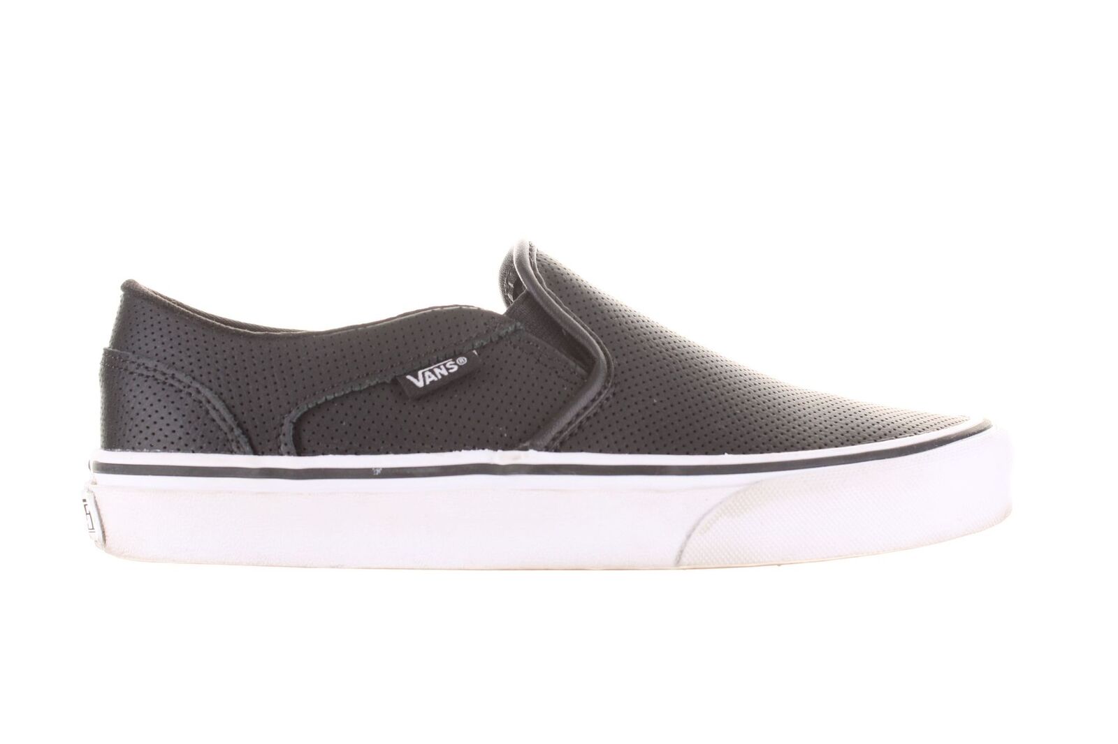 Vans Womens Asher Black Skateboarding Shoes Size 7.5 (7448335)