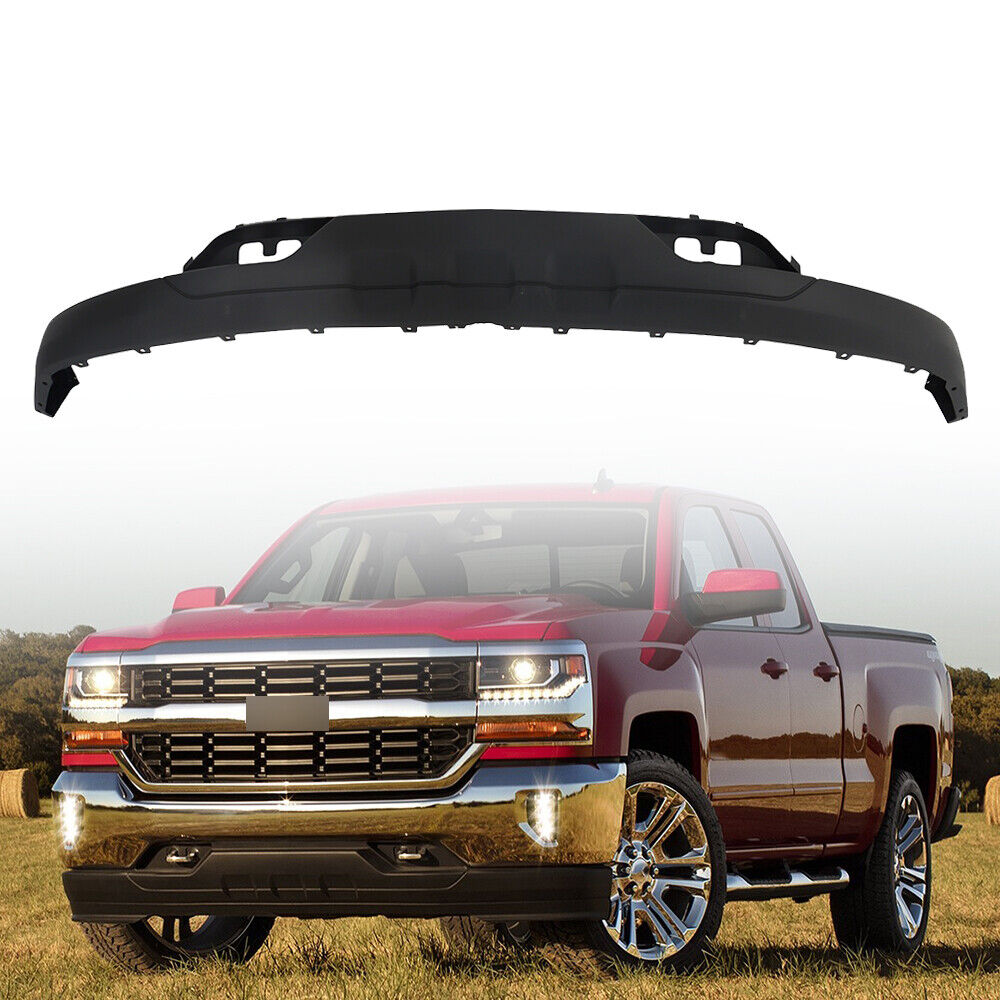For Chevrolet Silverado 1500 2016-2018 Front Lower Bumper Valance W/Tow Hooks