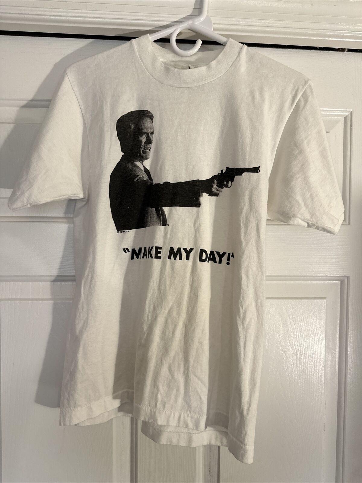 VTG.  Dirty Harry “ Make My Day” T-Shirt 80’s USA Made Size M Screen Stars 1987