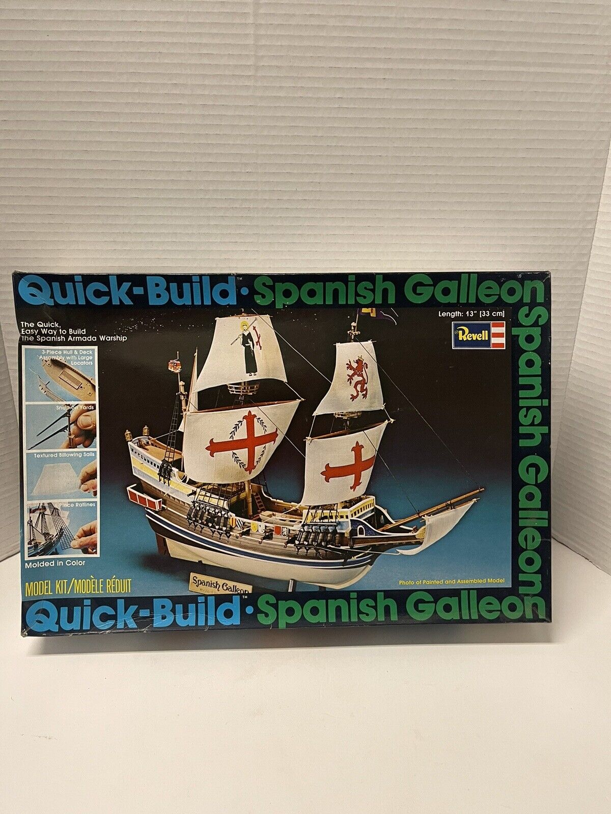 REVELL QUICK-BUILD SPANISH GALLEON MODEL KIT Complete In Box Vintage Rare