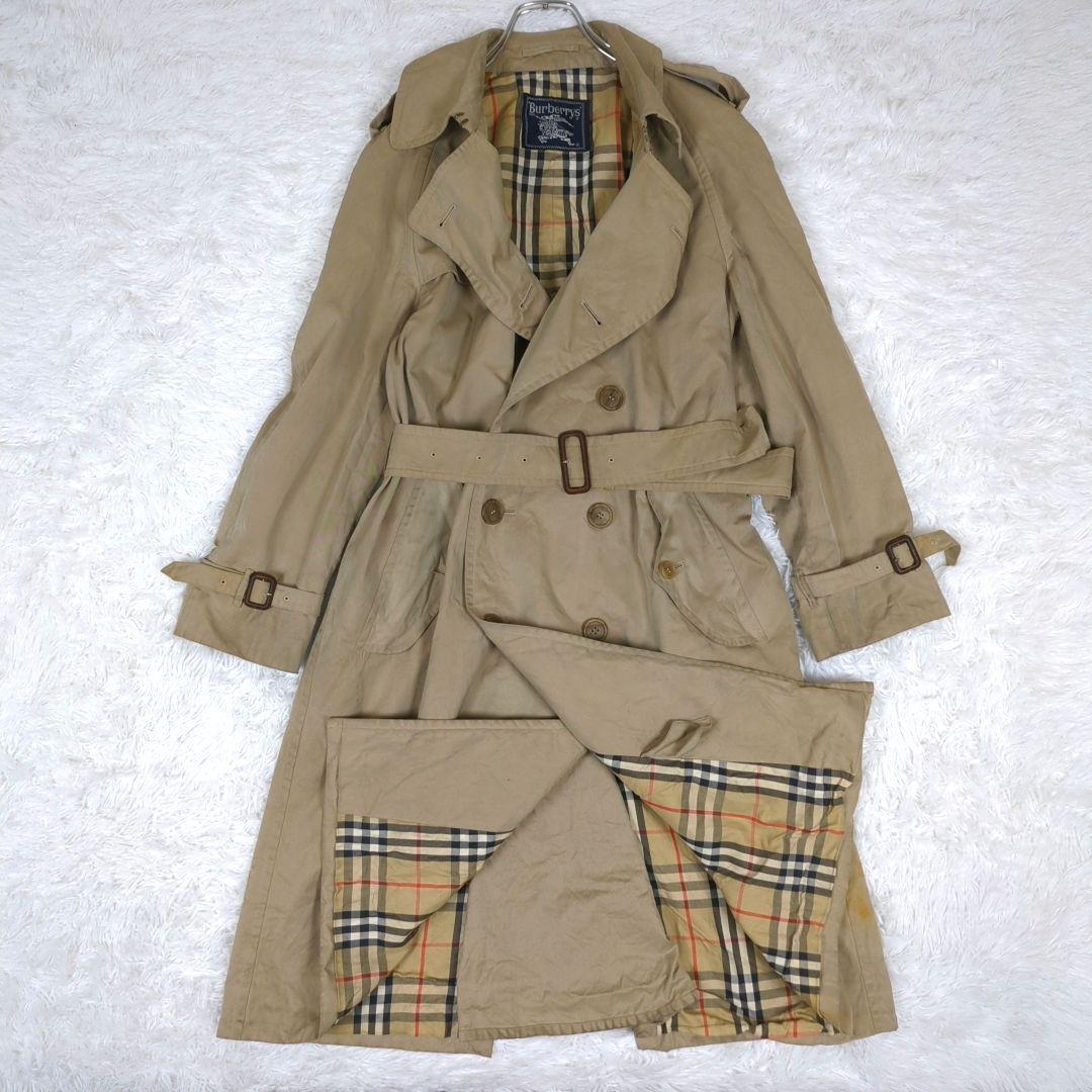 Rare size vintage Burberry Nova check trench coat