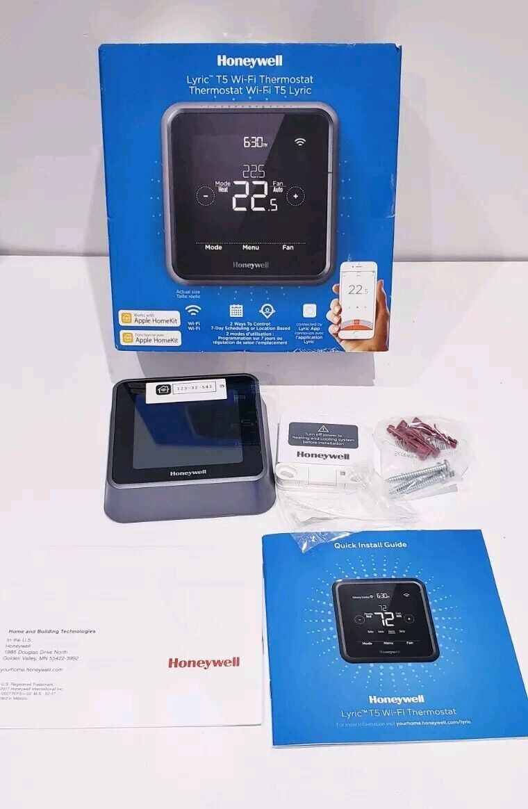 Honeywell Home Lyric T5 Wi-Fi Smart Thermostat RCHT8610WF2014 - Open Box 