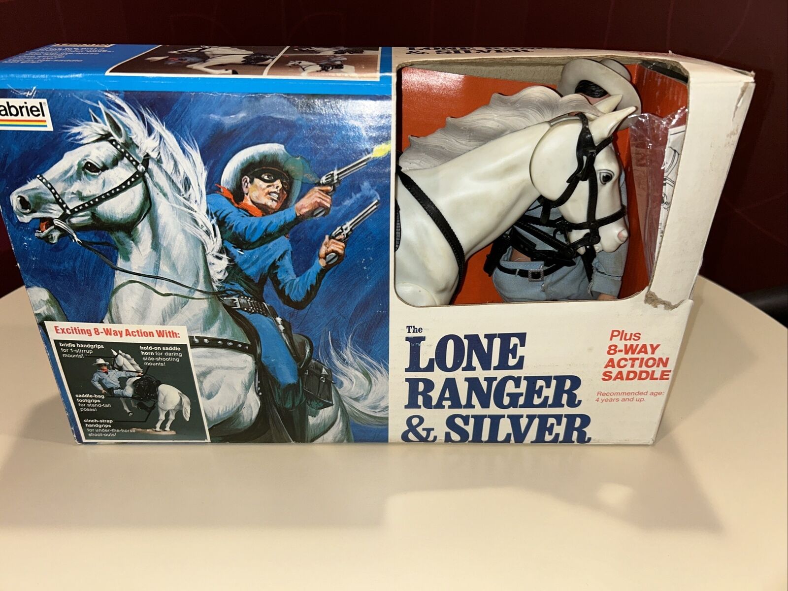 The Lone Ranger & Silver Figure New Opened Box Gabriel 1977 Accessories