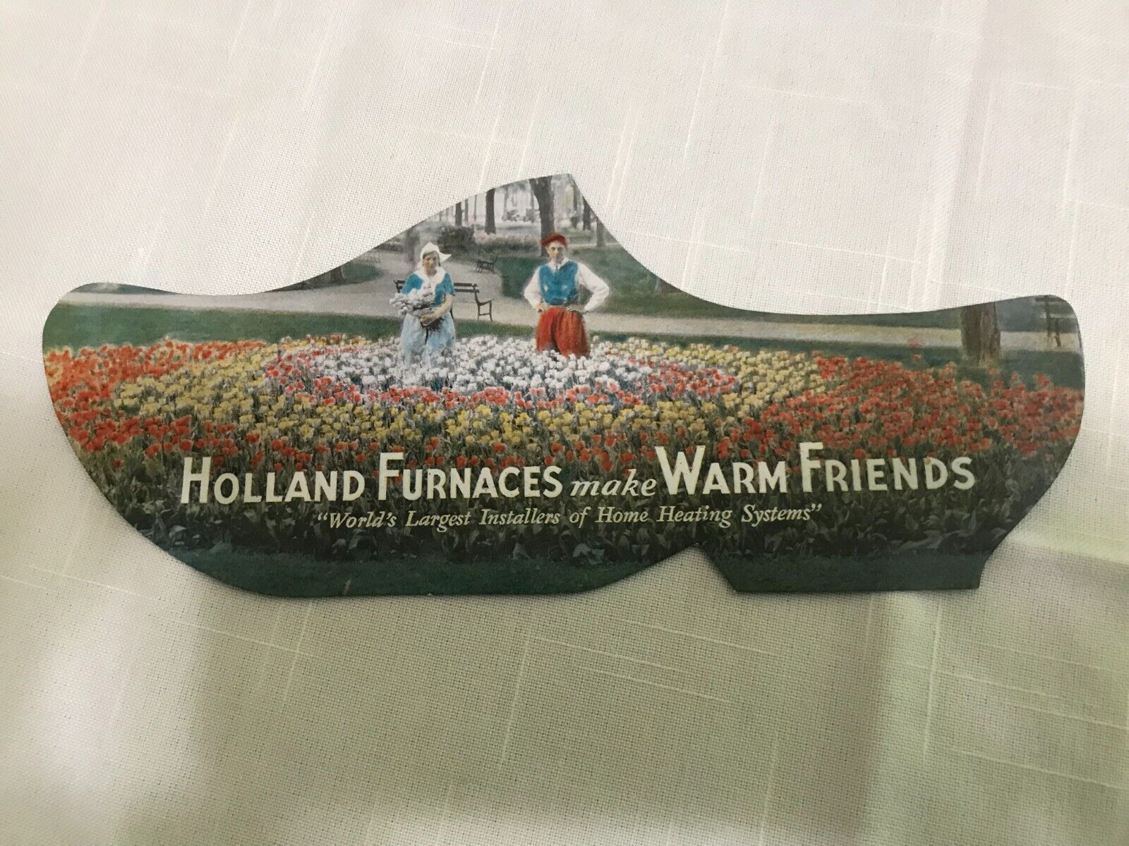 Vintage Advertising HOLLAND FURNACE CO. Holland Michigan TULIP TIME WOODEN SHOE