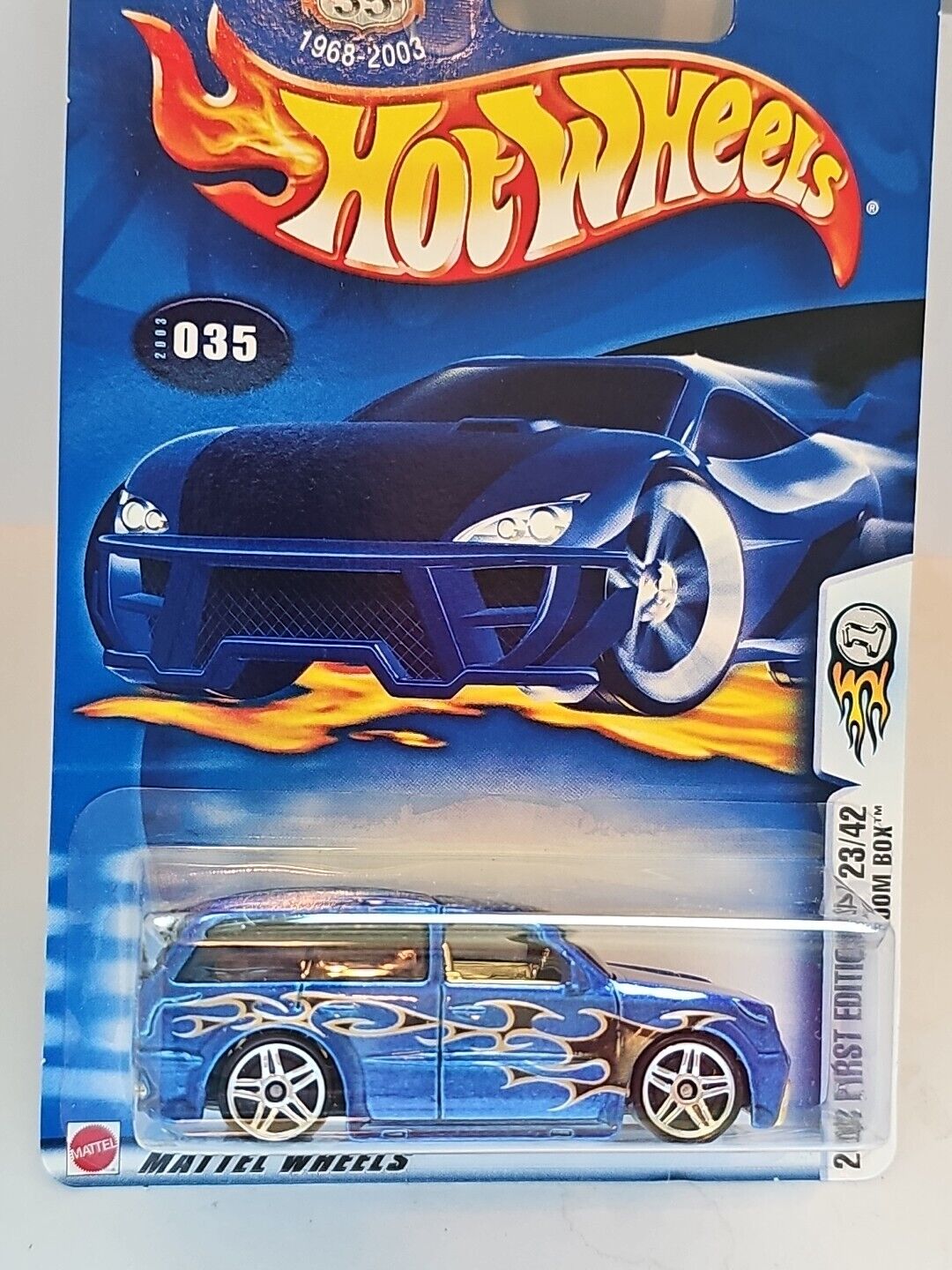 Hot Wheels 2003 First Editions #23/42 BOOM BOX BLUE VARIATION