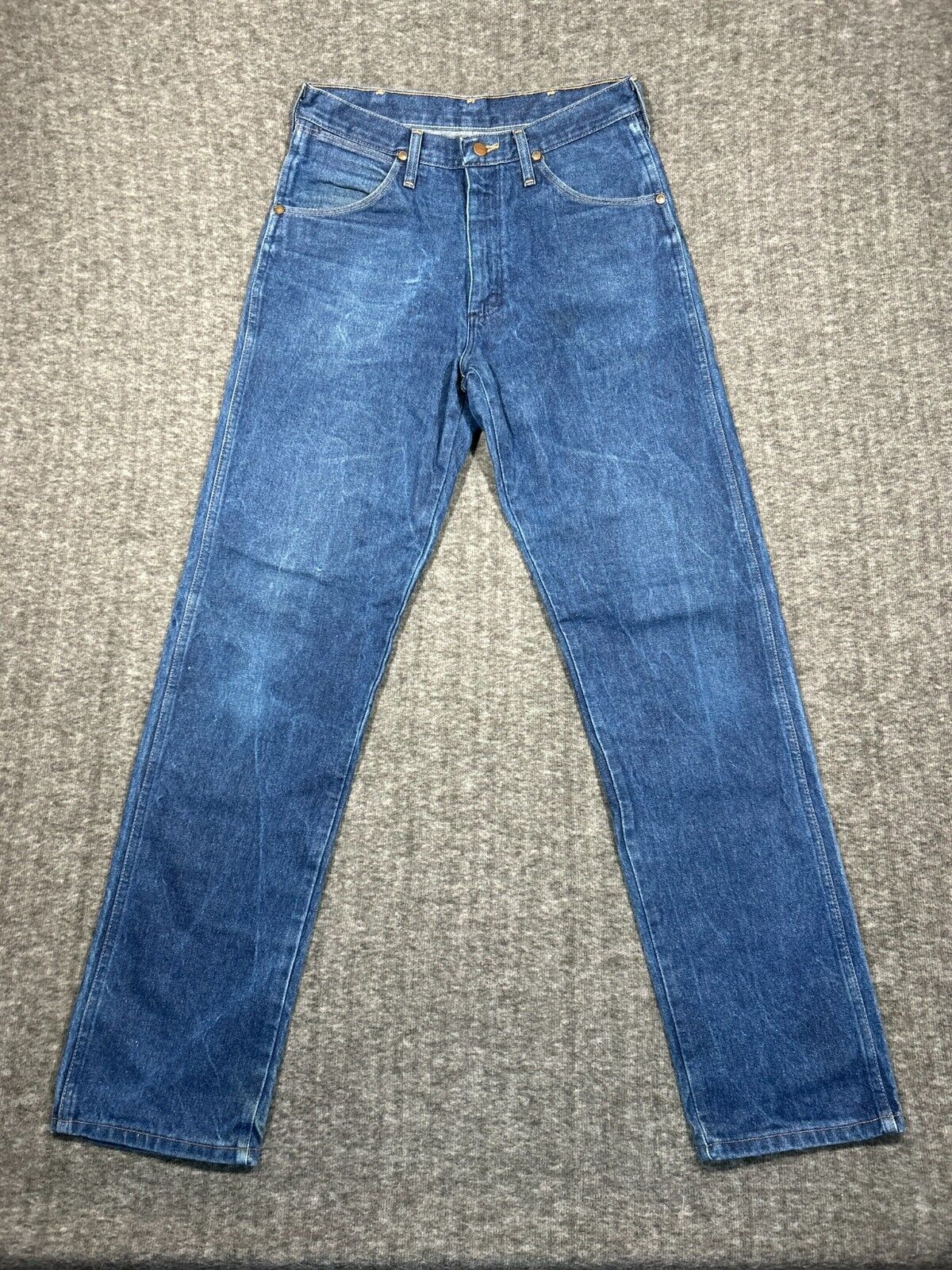 Vintage 80s Cowboy Cut Wrangler Jeans Mens 32x33 Made in USA Rigid Denim 31MWZ