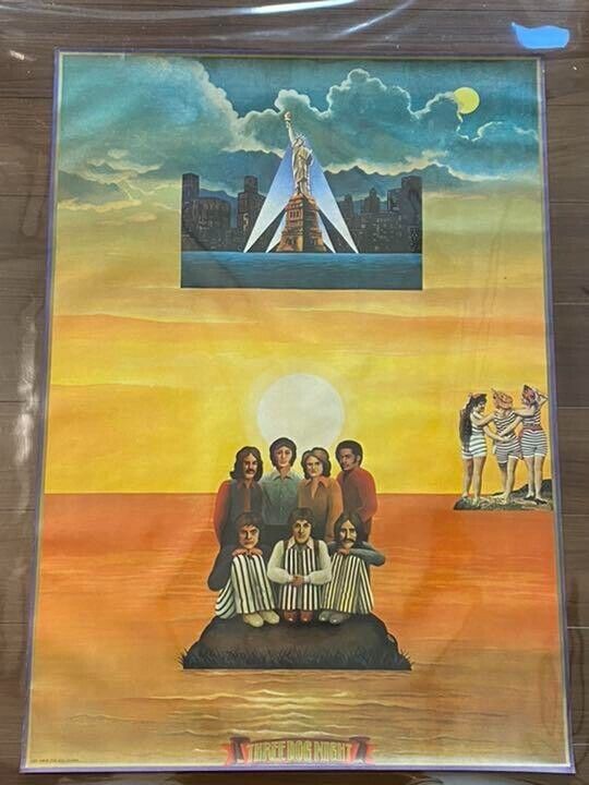 Three Dog Night 1970s Nobuhiko Yabuki Japan Original Promo Poster B1 28x40 in