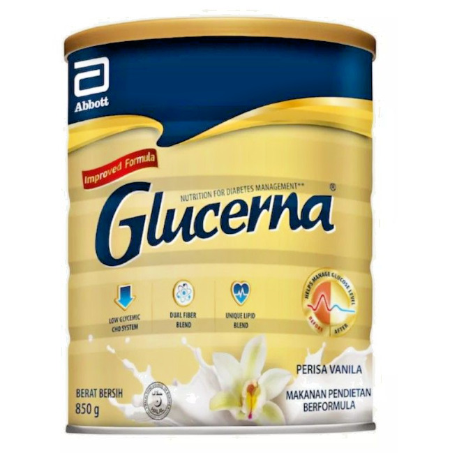 Glucerna Triple Care Diabetic Milk Powder Vanilla 850g (EXPRESS SHIPPIING)