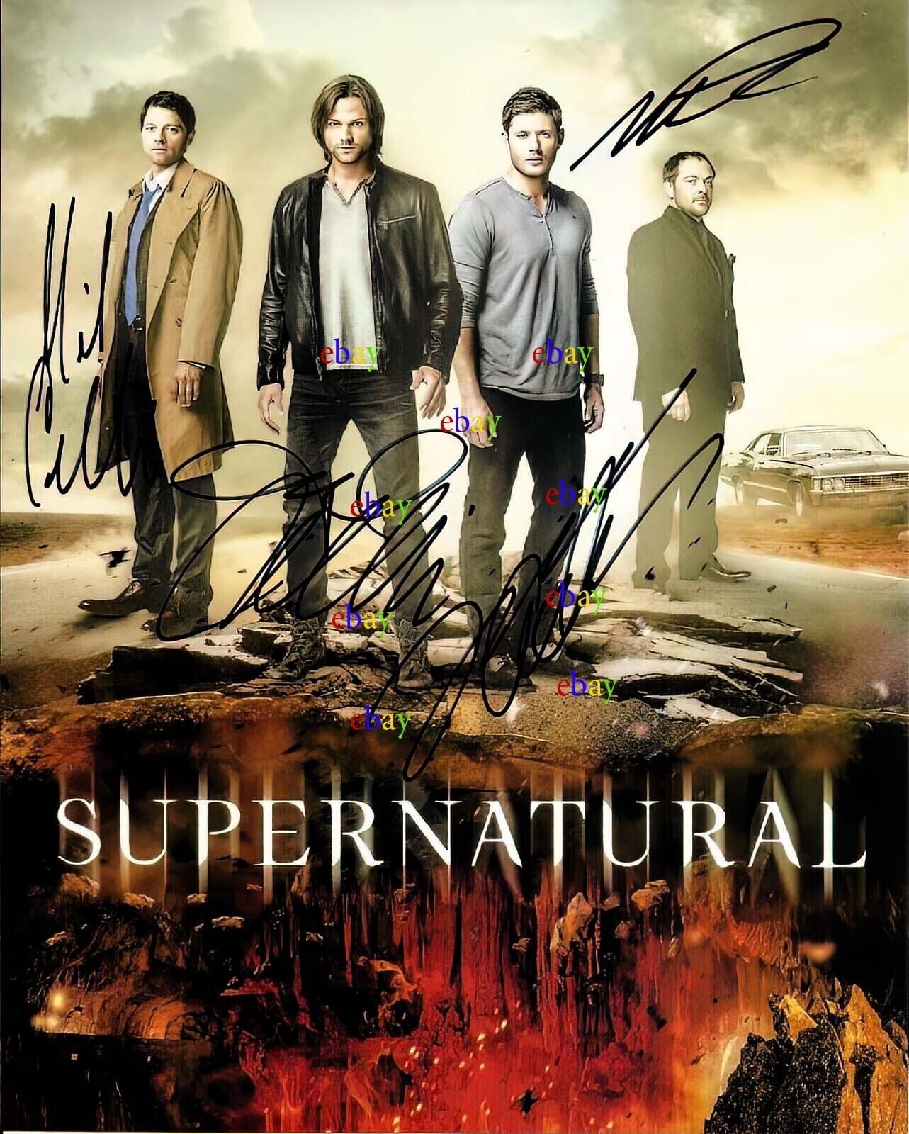 Cast Of Supernatural   Autographed Signed 8x10 Photo Reprint