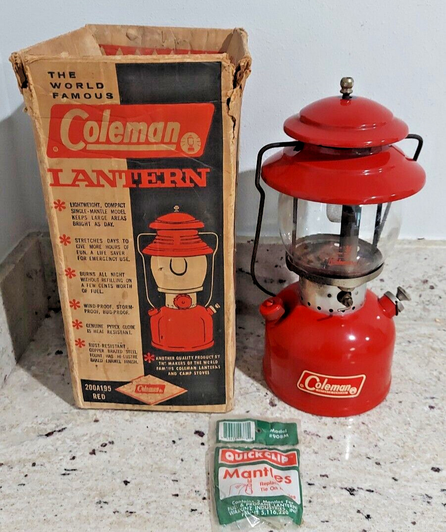 vintage 1965 Coleman 200A Gas Camping Lantern Sunshine Of The Night 7/65