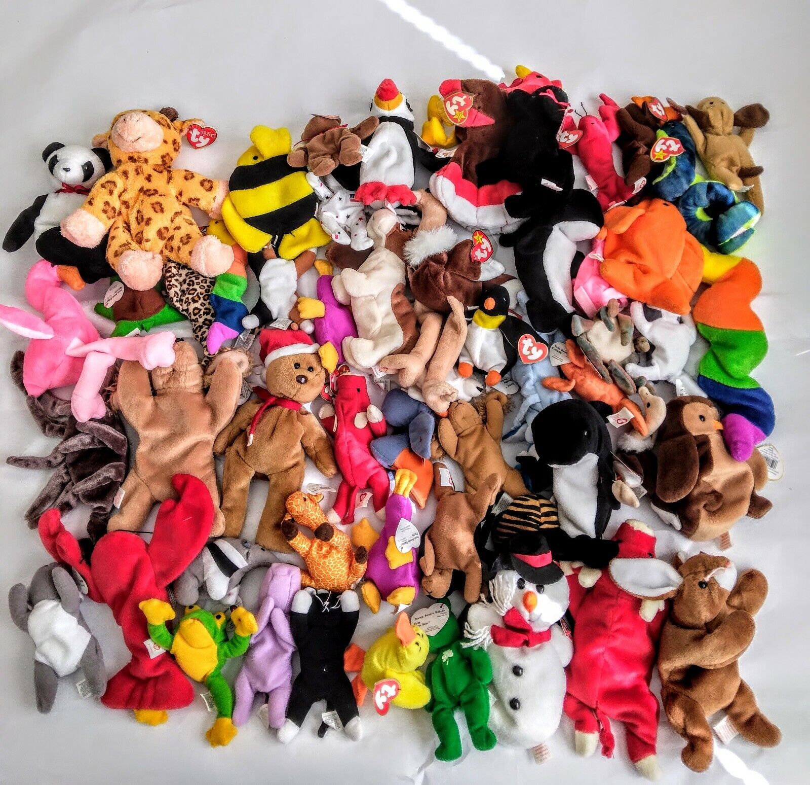 VINTAGE TY BEANIE BABIES COLLECTION 56 WITH TAGS