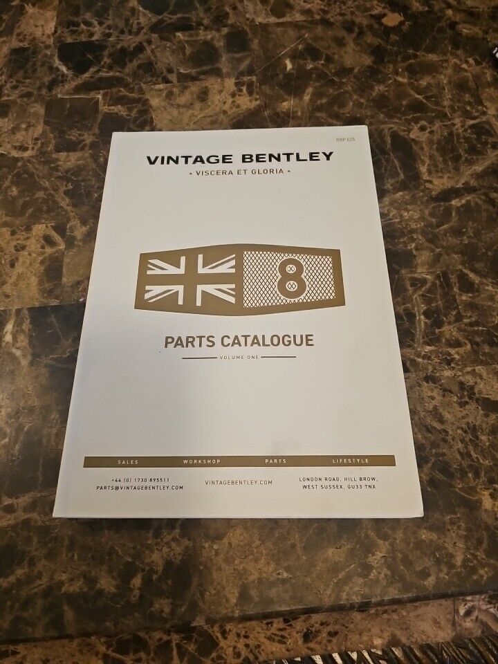 ** VERY RARE Vintage Bentley Parts List Catalog Illustrated Manual Volume 1 