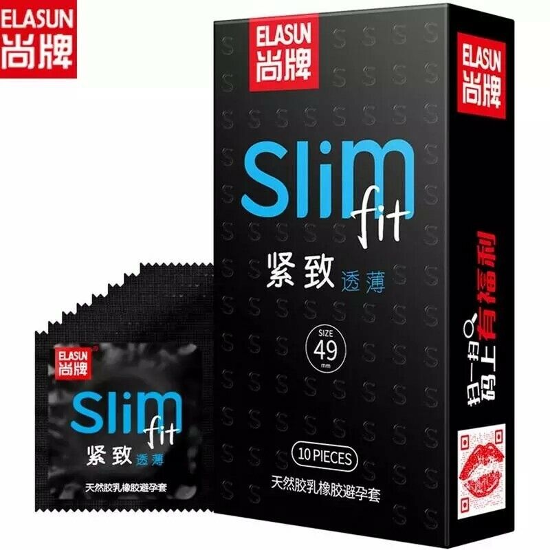 10Pcs Small Size Ultra Thin Latex Condom for Men Sex Products Tight Condoms 49mm