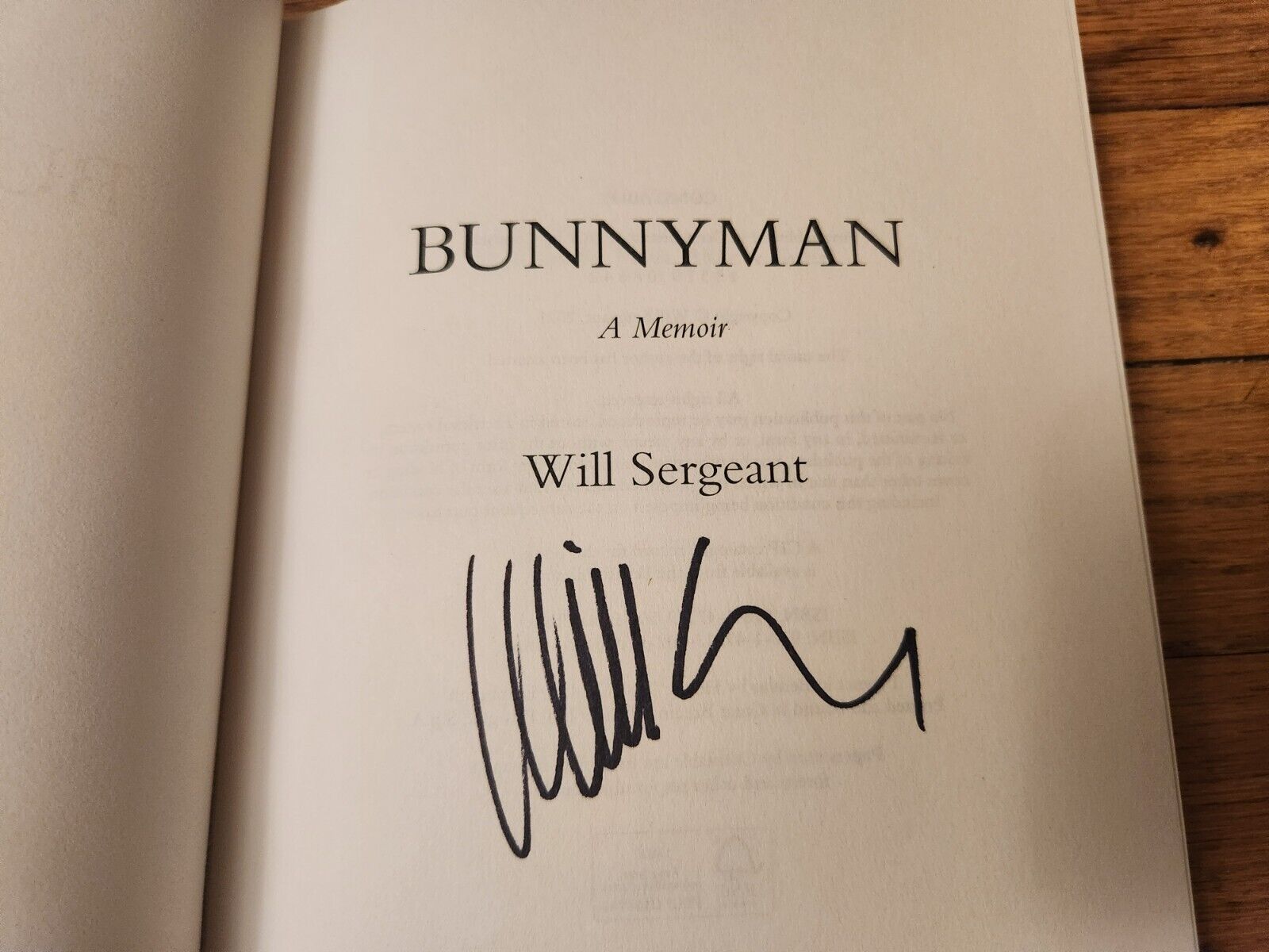Will Sergeant SIGNED Bunnyman Echo and The Bunnymen Guitarist 2021 First Edition