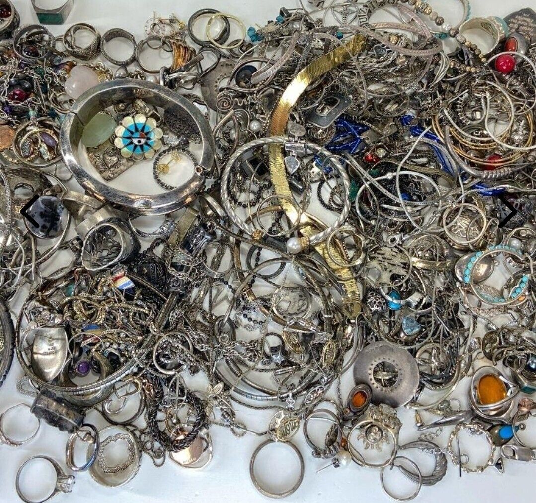 .925 Sterling Silver Jewelry Lot For Use Or Scrap 20 Grams