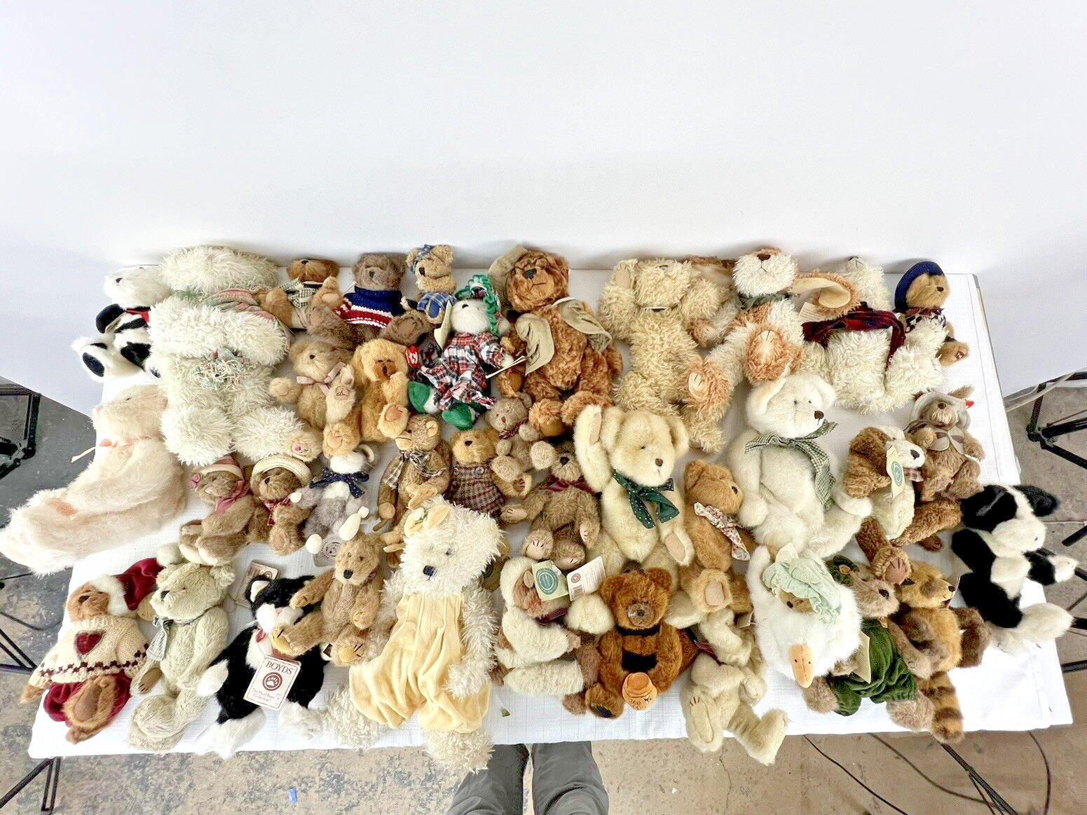 Vintage Boyd\'s & More Teddy Bear Plush Animals Mixed Lot of 38