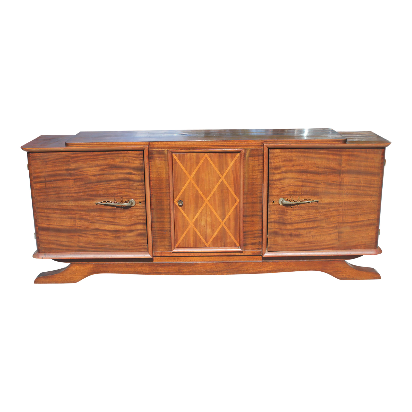c1930\'s Classic French Art Deco Exotic Rosewood Buffet / Sideboard / Dry Bar