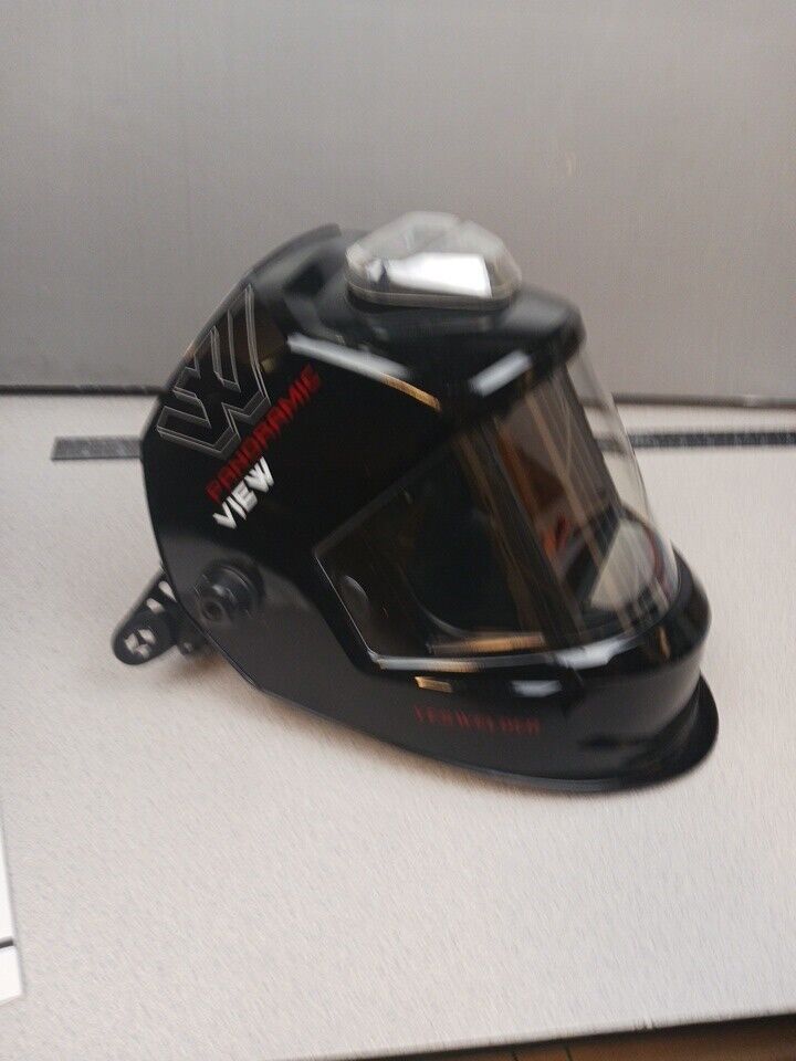 Panoramic View Auto Darkening Welding Helmet, Large View/True Color Welder Mask