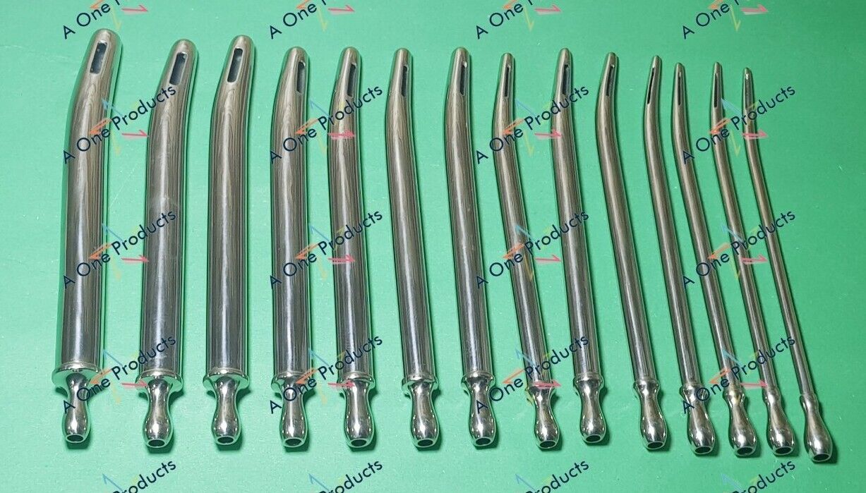 Female Dilator-Catheter Walther Set of 14 (10 Fr-36 Fr) Gynecology Instruments 
