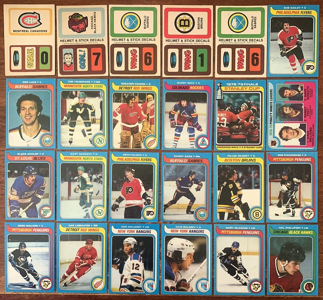 1979-80 Topps Hockey (24 Card/Sticker Value Set) w/ Hall of Famers \