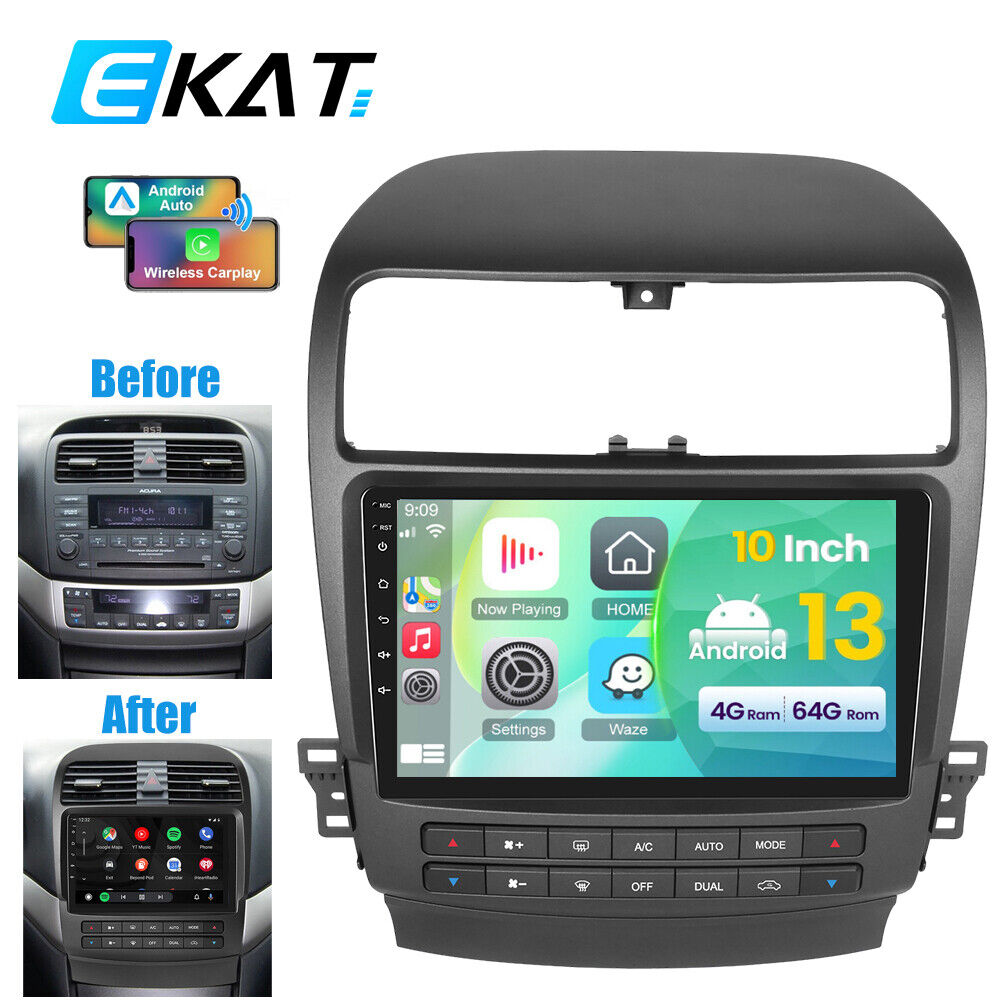 Android 13 Car Stereo Radio GPS Navigation Carplay 2+64G For Acura TSX 2004-2008