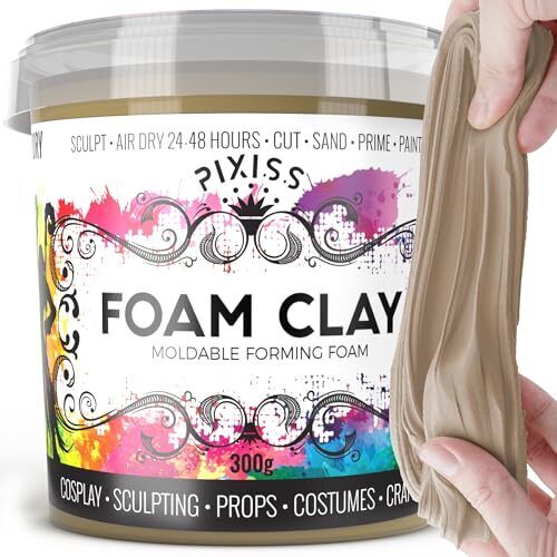 Moldable Cosplay Foam Clay - Premium Beige Foam Air Dry Clay Cosplay Foam for...
