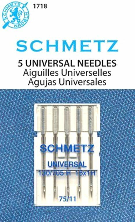 Schmetz Universal Size 75/11 Sewing Machine Needles 5-Pack Part#S1718~Fast Ship