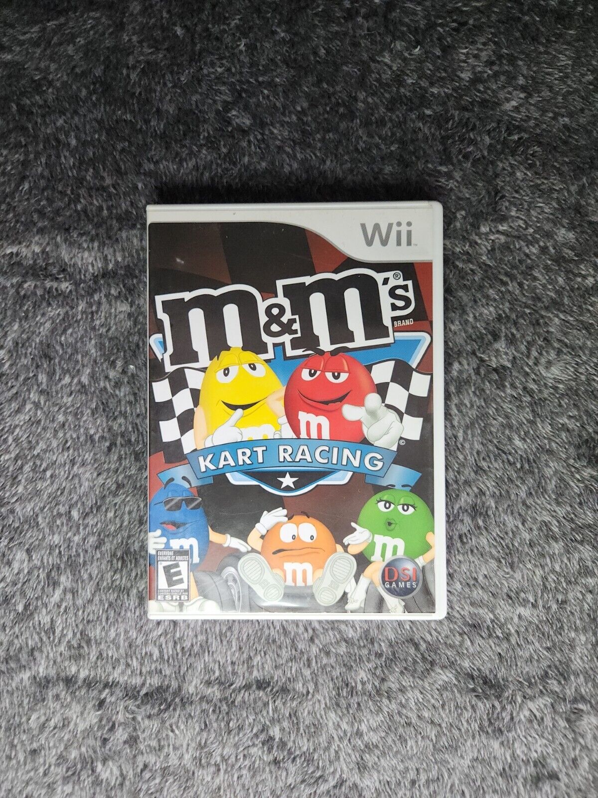 Nintendo Wii M&M Kart Racing Complete Cart W/Manual CIB 