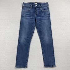 Citizens of Humanity Jeans Womens 26 Blue Elsa Mid Rise Slim Crop COH Button Fly picture