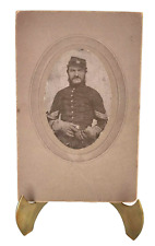 Antique Original Civil War Union Soldier Sergeant Military Photo Cabinet Card picture