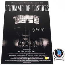 DIRECTOR BELA TARR SIGNED 'THE MAN FROM LONDON' 12x18 MOVIE POSTER BECKETT COA picture