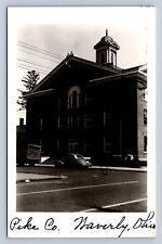 J98/ Waverly Ohio RPPC Postcard c1940s Pike County Court House  389 picture