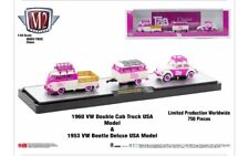 M2 Machines Tab 1960 Volkswagen Double Cab 1955 Beetle Deluxe Chase Hauler TW26 picture