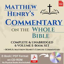 Matthew Henrys Complete Commentary Whole Bible- ALL 6 VOLUMES + Bonus Version-CD picture