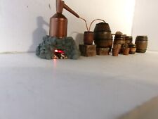 G Gauge Moonshine Still With Working LED Fire picture