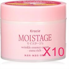 Kracie Moistage Wrinkle Essence Cream Serum Emulsion Extra Rich 100g set of 10 picture