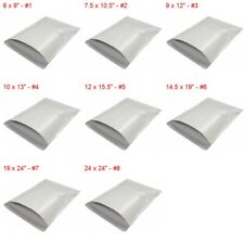 White Poly Mailers Shipping Bags Envelopes 2.35mil Wholesale picture