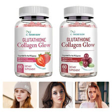 Nature Glow Glutathione Collagen - Strawberry & Cranberry 60 Chewable Gummies picture