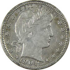 1904 O Barber Quarter F/VF Fine / Very Fine Details Silver SKU:I14651 picture