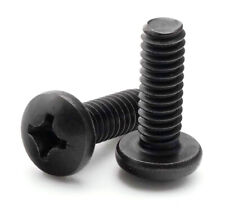 #8-32 Black Oxide Stainless Steel Phillips Pan Head Machine Screw Select Size picture