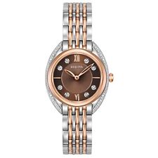Bulova Women's Quartz Silver Rose Gold Watch 28MM 98R230 picture