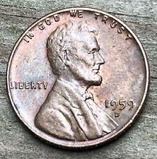 RARE 💫 1959-D 1C RD Lincoln Cent picture