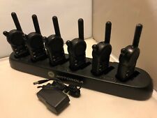 6 Motorola CLS1413 UHF Radios Walkie Talkies 4-Channe with 6 Multi-Unit Charger  picture