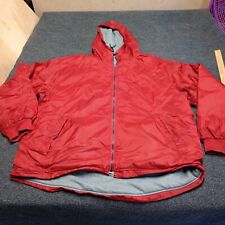 Vintage Nike Reversible Jacket Men Large Red Gray 90s Full Zip Swoosh Puffer picture