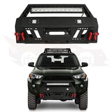 Stubby Steel Front Bumper w/Winch Plate LED Lights For 2010-2020 Toyota 4Runner picture