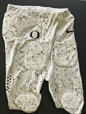 RARE Nike Sz 34 Oregon Ducks PE Game Worn Speckle Eggshell Football Pants W/Pads picture