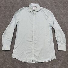 Charles Tyrwhitt Dress Shirt Mens 16.5 /35 Seafoam Grn Extra Slim Fit Non Iron picture