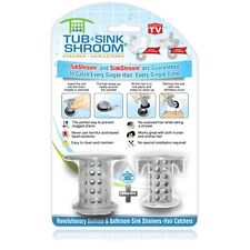 TubShroom & SinkShroom Gray Combo Pack Hair Catchers Strainers Drain Protectors picture