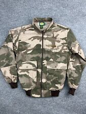 Vintage Cabela's Camouflage Jacket Men's M Tall Green Full Zip Cotton Bomber picture